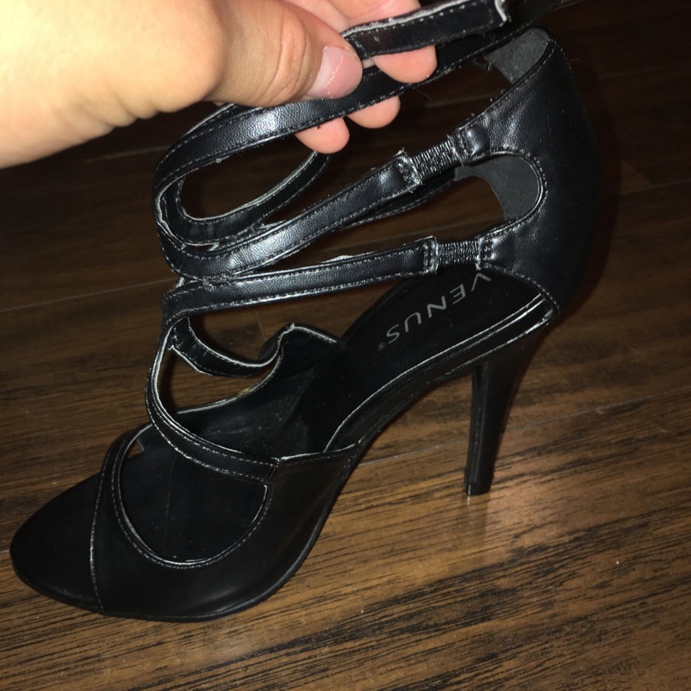 Black Strappy heels